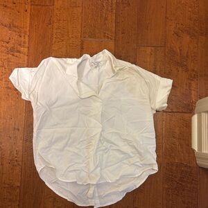 Madewell White Courier shirt
